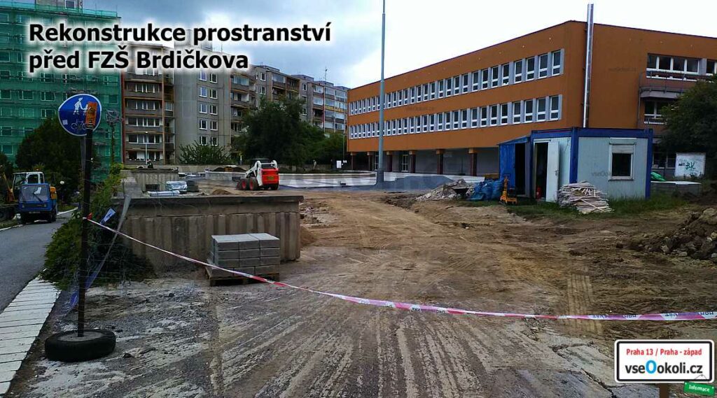 Rekonstrukce prostranství před FZŠ Brdičkova, Praha 13 – Lužiny